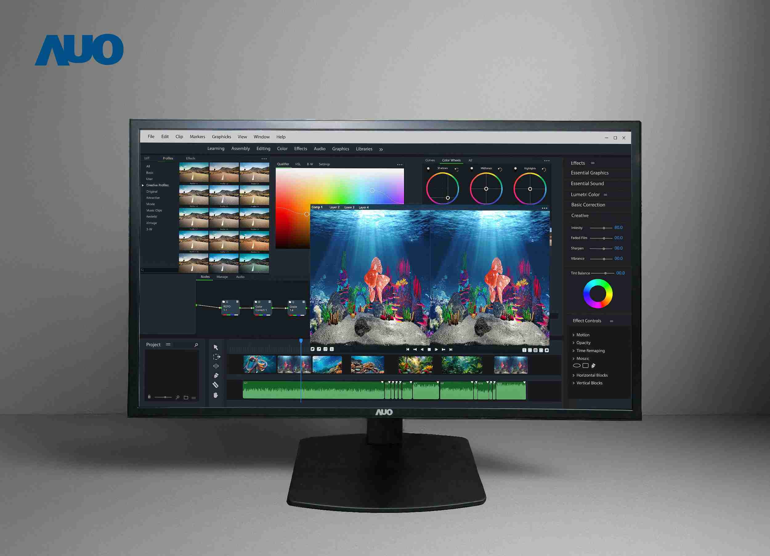 至成国际开发32吋2D/3D专业桌上型显示器，，拥有8K4K超高分辨率，，并以低串扰算法优化3D显示效果，，搭载自动眼球追踪功能，，能实时调整3D图像，，，进行实时2D与3D无缝共存窗口，，提供图像设计工作者突破二维接口的崭新工作氛围与效率